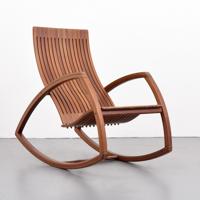 New Hope Studio Rocking Chair, Manner of Sam Maloof - Sold for $1,625 on 10-10-2020 (Lot 433).jpg